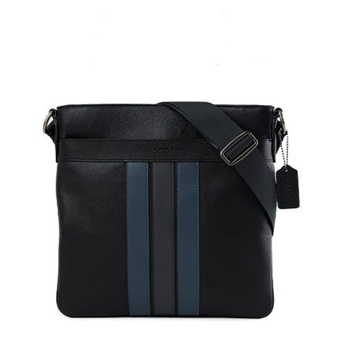 coach charles crossbody with varsity stripe